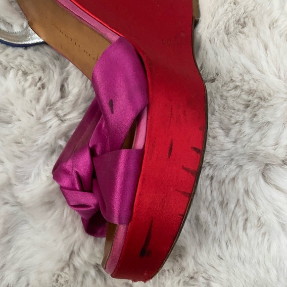 Giuseppe Zanotti Design Satin Multi color Wedges - Picture 9 of 12